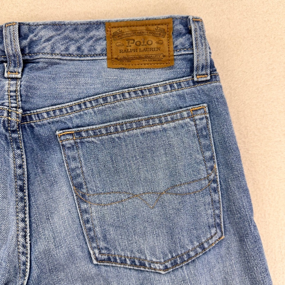 Polo Ralph Lauren Slim Fit Boyfriend Jeans Youth 14 Blue Selvedge Straight Leg
